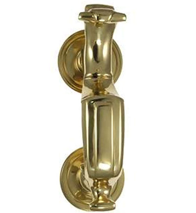 6 1/2 Inch Solid Brass Traditional Doctor's Door Knocker