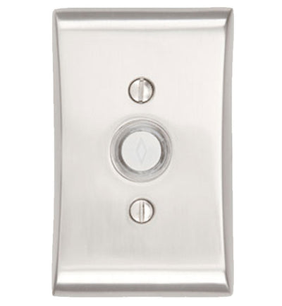 4 Inch Solid Brass Doorbell Button with Neos Rosette