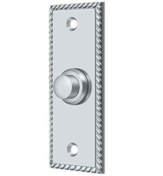 3 1/3 Inch Solid Brass Doorbell Button