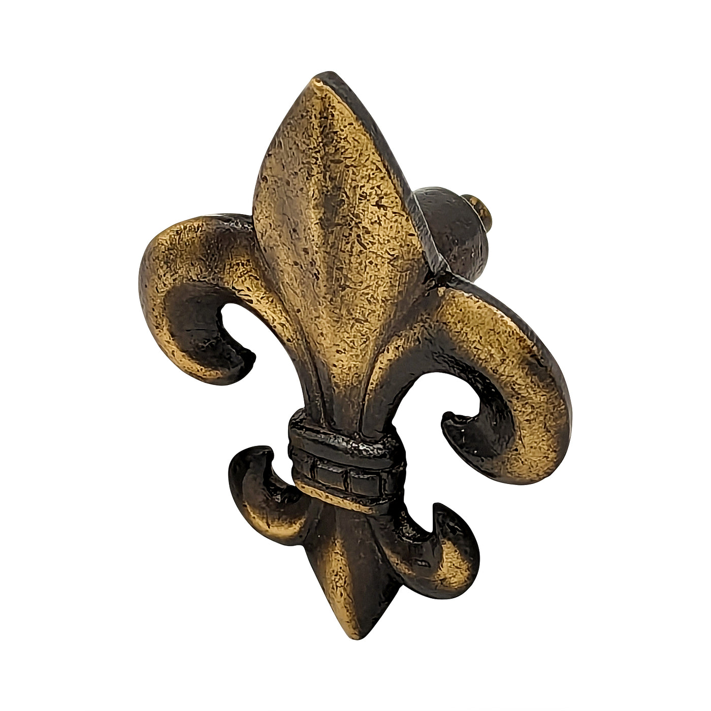 ##Antique Hardware## 2 5/8 Inch Large Oversized Antique Fleur de Lis Cabinet & Furniture Knob (Several Finishes Available)