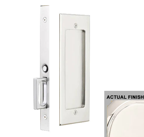 Modern Rectangular Pocket Door Mortise Set (Several Functions Available)