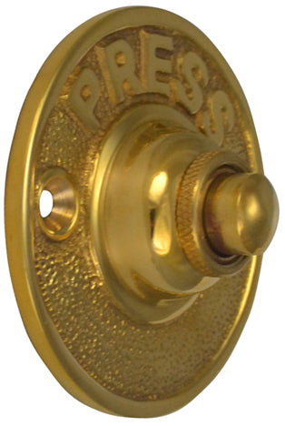 Classic American PRESS Doorbell Push Button  (Several Finishes Available)
