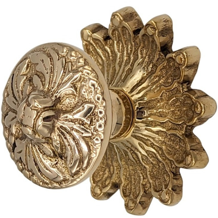 Sold Brass Rococo Cabinet Knob