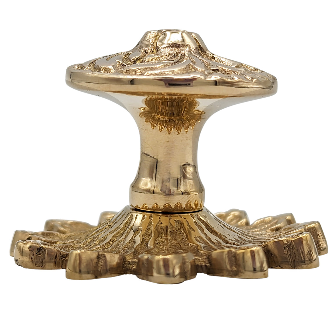 2 Inch Rococo Cabinet & Furniture Knob with Backplate (Several Finishes Available)