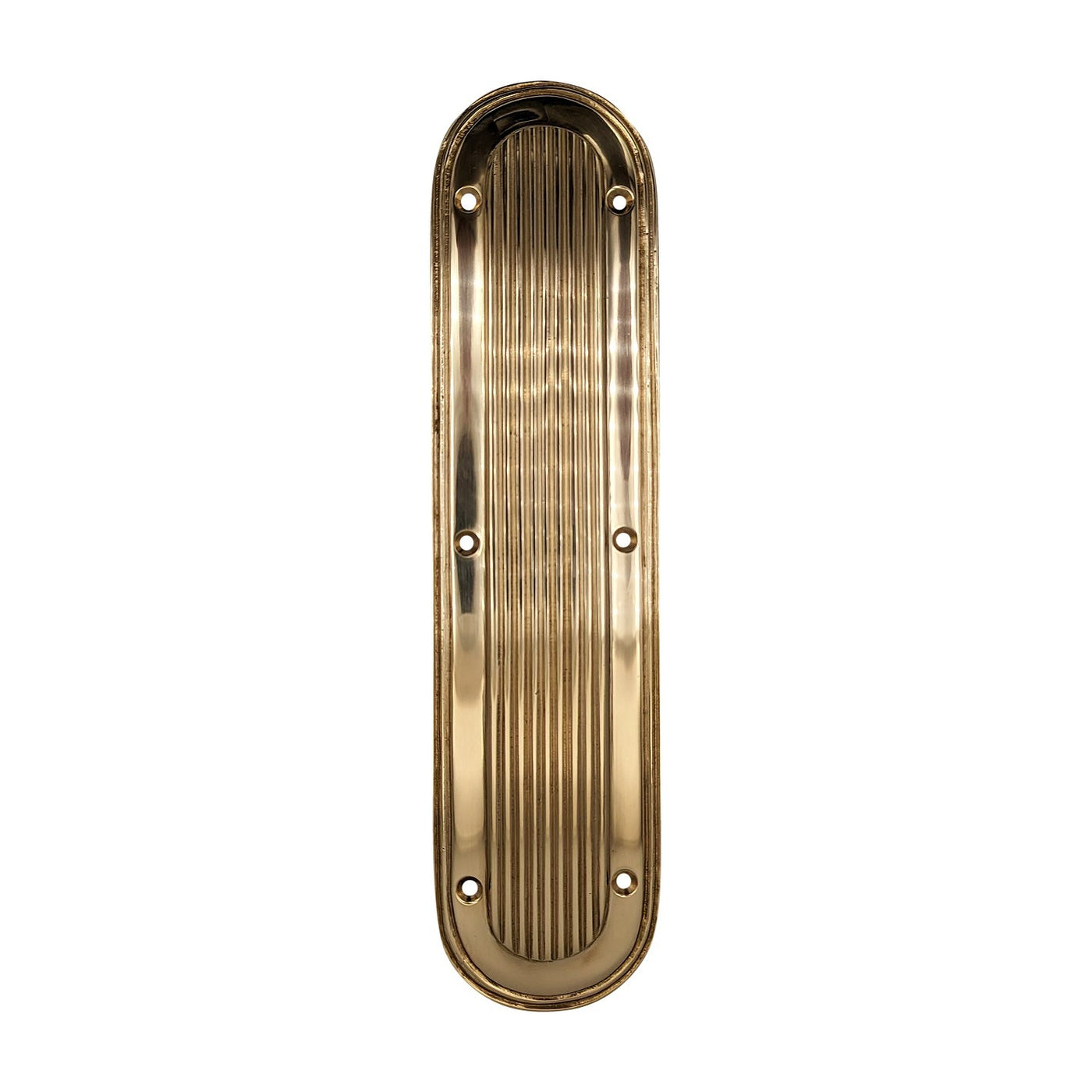 10 1/2 Inch Art Deco Style Door Pull and Push Plate (Several Finishes Available)
