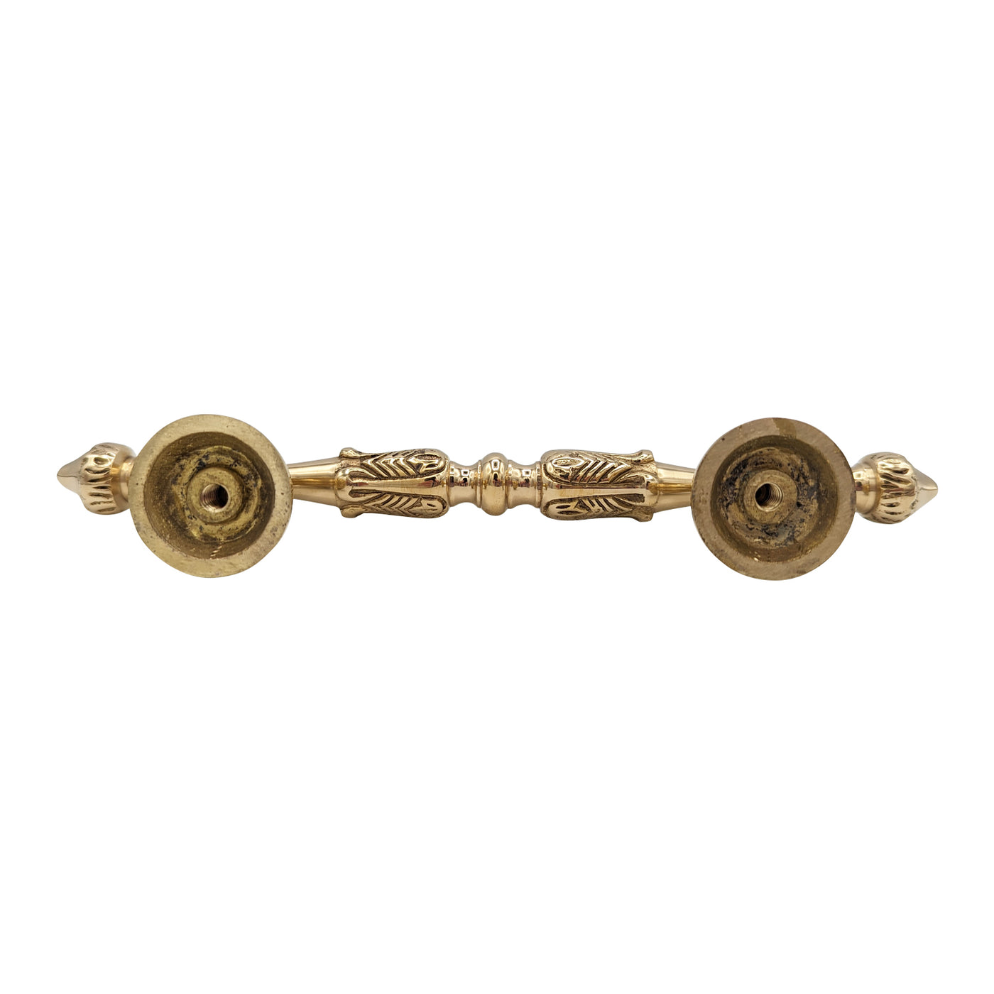 8 Inch (4 1/2 Inch C-C) Solid Brass French Empire Door Pull