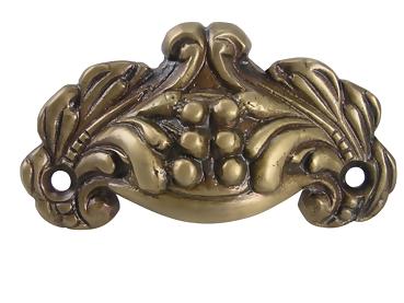 3 Inch Overall (2 3/8 Inch c-c) Solid Brass Cup Pull