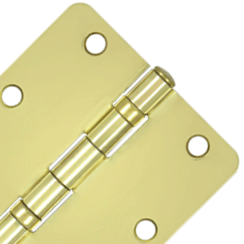 5 inch by 5 inch solid brass ball bearing door hinge