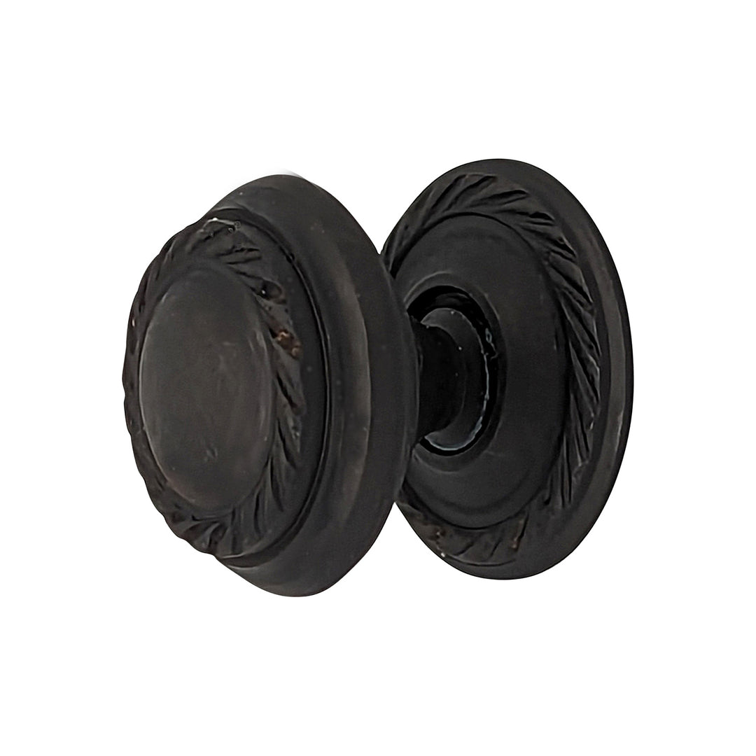 Antique Hardware 1 Inch Solid Brass Georgian Roped Round Cabinet & Furniture Knob CABINET KNOB