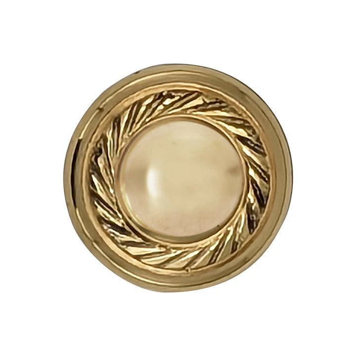 Antique Hardware 1 Inch Solid Brass Georgian Roped Round Cabinet & Furniture Knob CABINET KNOB