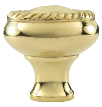 Solid Brass Round Georgian Roped Cabinet & Furniture Knob