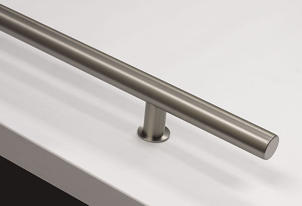 Long Round Stainless Steel Door Pull (Several Sizes & Finishes)