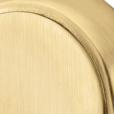 Mid-Century Modern 10 Inch Solid Brass Modern Rectangular Pocket Door Pull Set