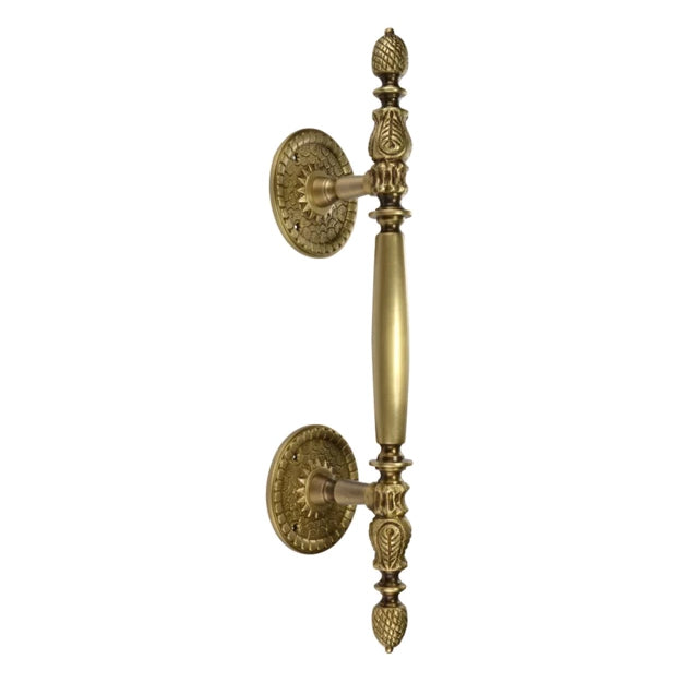 Antique Hardware 13 Inch Large Solid Brass Heavy Duty Door Pull (Antique Brass Finish) Door Knobs & Handles