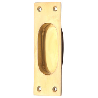 5 Inch Solid Brass Traditional Style Rectangular Pocket Door (Several Finishes Available)