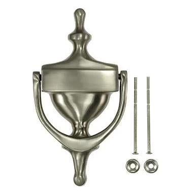 Antique Hardware 7 Inch (6 1/4 Inch c-c) Heritage Style Door Knocker (Satin Nickel) Door Knockers