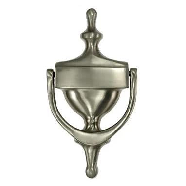 Antique Hardware 7 Inch (6 1/4 Inch c-c) Heritage Style Door Knocker (Satin Nickel) Door Knockers