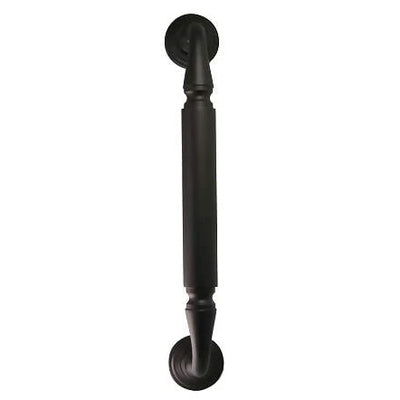 11 Inch Solid Brass Door Pull With Rosettes