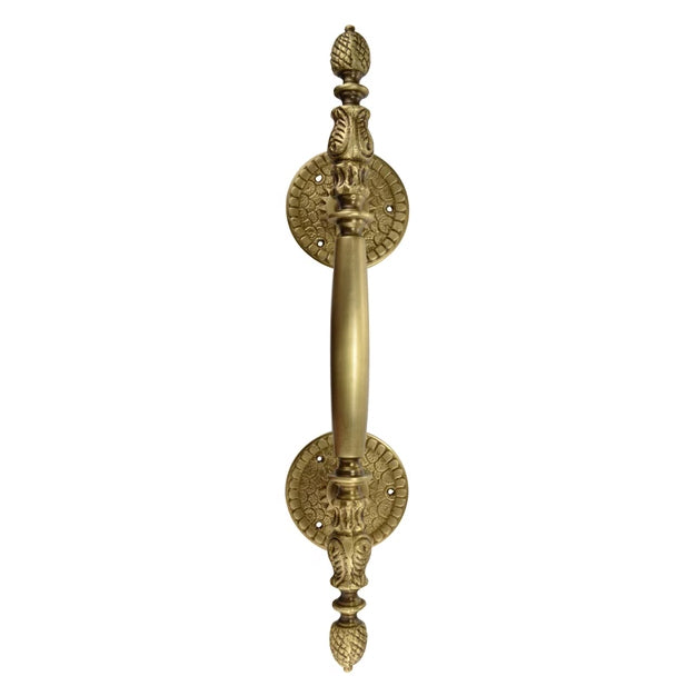 Antique Hardware 13 Inch Large Solid Brass Heavy Duty Door Pull (Antique Brass Finish) Door Knobs & Handles