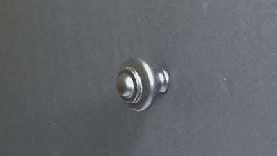 1 1/4 Inch Solid Iron Round Beveled Button Cabinet & Furniture Knob