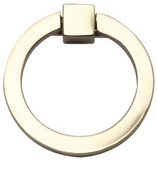 2 Inch Mission Style Solid Brass Drawer Ring Pull Hand Wrought