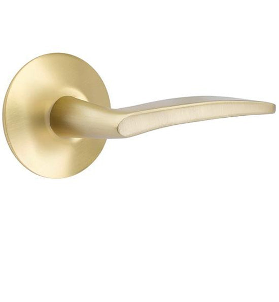 ##Antique Hardware## Emtek Solid Brass Poseidon Lever With Modern Rosette (Several Finish Options)