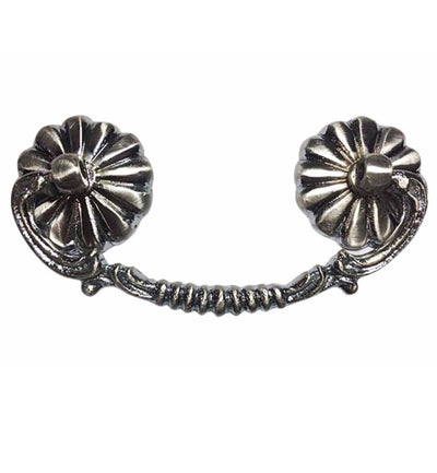 4 1/4 Inch Roped Victorian Bail Pull with Petal Mount