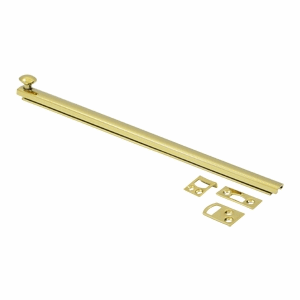 12 Inch Solid Brass Surface Bolt