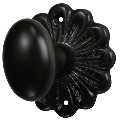 ##Antique Hardware## Maltesia Flower Rosette Door Set with Egg Door Knobs (Several Finishes Available)