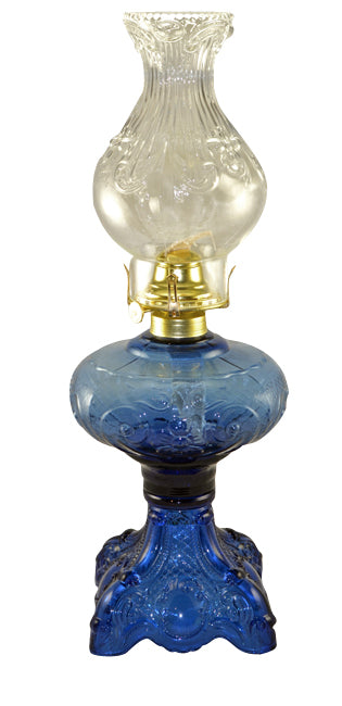 Victorian Shade Glass Hurricane Lamp