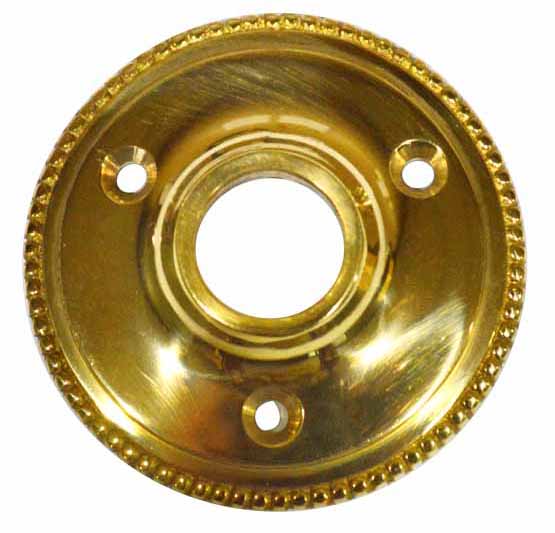 Antique Hardware 2 3/8 Inch Small Traditional Round Rosette (Polished Brass Finish) ROSETTES
