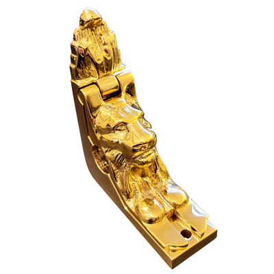 Traditional Solid Brass Lion Stair Rod Holder (Several Finishes Available)