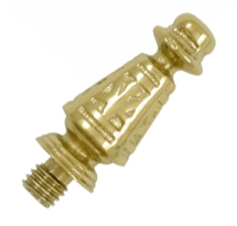 1 7/16 Inch Solid Brass Ornate Hinge Finial