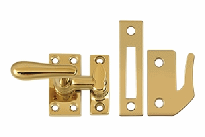 2 1/16 Inch Solid Brass Window Lock Casement Fastener
