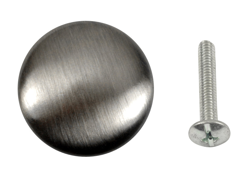 1 Inch Pure Brass Traditional Round Knob (Antique Nickel Finish)